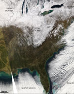 MODIS reflectance image of the Northeastern US