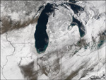 MODIS reflectance image of the Midwest US
