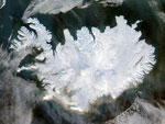 MODIS reflectance image of Iceland