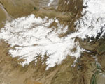 MODIS reflectance image of Afghanistan