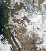 MODIS reflectance image of Western United States