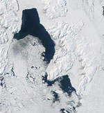 MODIS reflectance image of Svalbard, Arctic Ocean