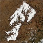 MODIS reflectance image of Lesotho and South Africa