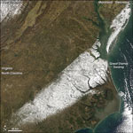 MODIS reflectance image of the Eastern US