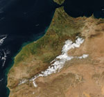 MODIS reflectance image of Morocco