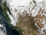 MODIS reflectance image of the Western US