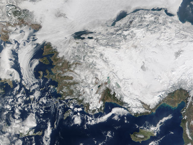 MODIS image of Turkey