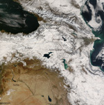 MODIS reflectance image of Southwest Asia