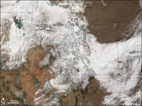 MODIS images of Colorado