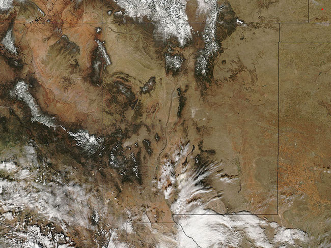 MODIS image of New Mexico
