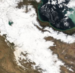 MODIS reflectance image of Iran