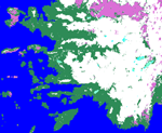 MODIS reflectance image of Turkey