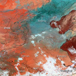 MODIS reflectance image of China