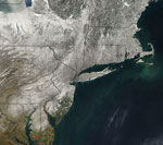 MODIS reflectance image of Northeastern US