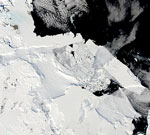 MODIS reflectance image of Antarctica