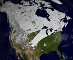 MODIS image of North America
