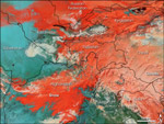 MODIS reflectance image of the Hindu Kush