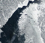 MODIS reflectance image of Scandinavia