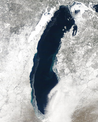 MODIS image of Lake Michigan