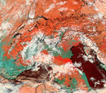 MODIS reflectance image of Europe