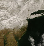 MODIS reflectance image of the Eastern United States