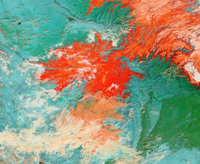 MODIS image of Afghanistan