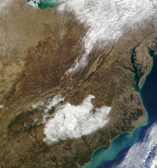 MODIS image of North Carolina