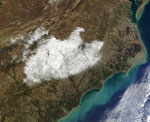 MODIS reflectance image of North Carolina