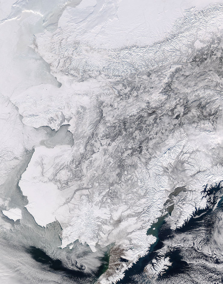 MODIS image of Alaska