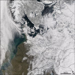 MODIS reflectance image of Northern Europe