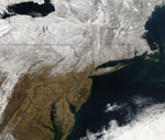 MODIS reflectance image of the Northeastern US
