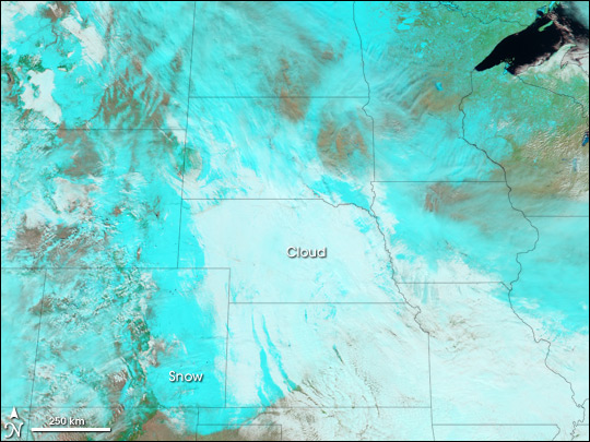 MODIS image of the US