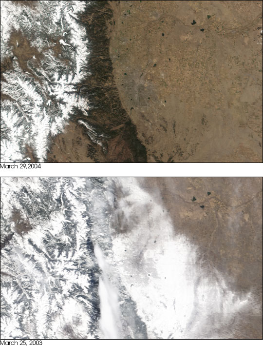 MODIS image of Colorado