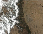 MODIS reflectance image of the Colorado