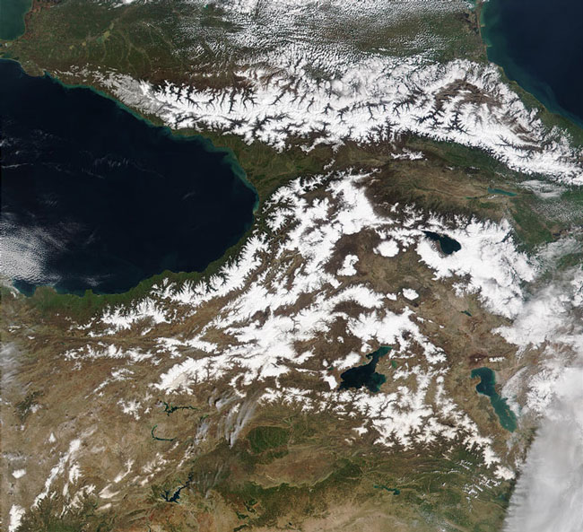 MODIS image of Mesopotamia