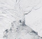 MODIS reflectance image of the Bering Strait
