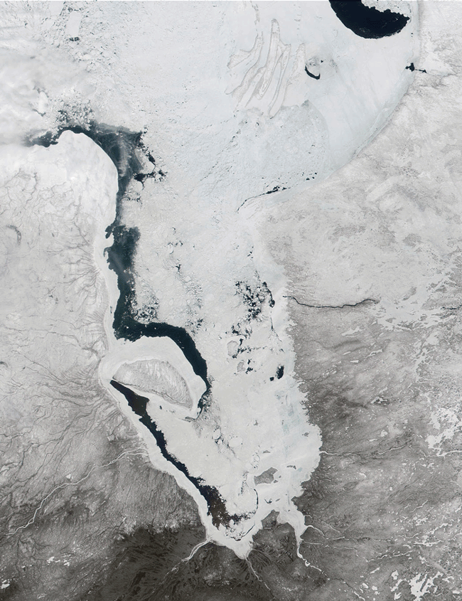 MODIS image of James Bay, Canada