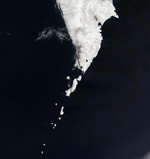 MODIS reflectance image of Kamchatka Peninsula, Russia