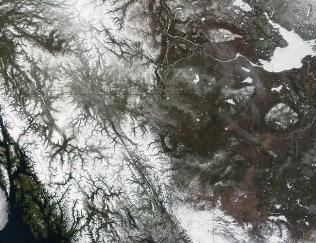 MODIS image of Canada