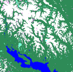 MODIS reflectance image of British Columbia