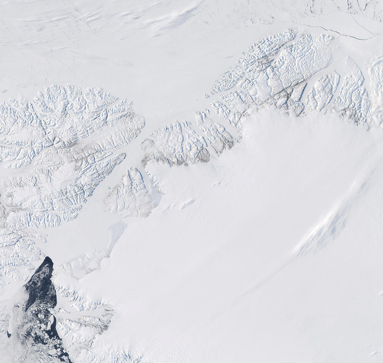 MODIS image of Northern Greenland and Ellesimere Island