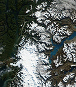 MODIS reflectance image of Patagonia Argentina and Southern Chile