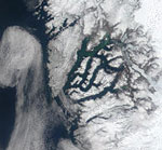 MODIS reflectance image of West Coast of Greenland