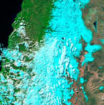 MODIS reflectance image of Chile