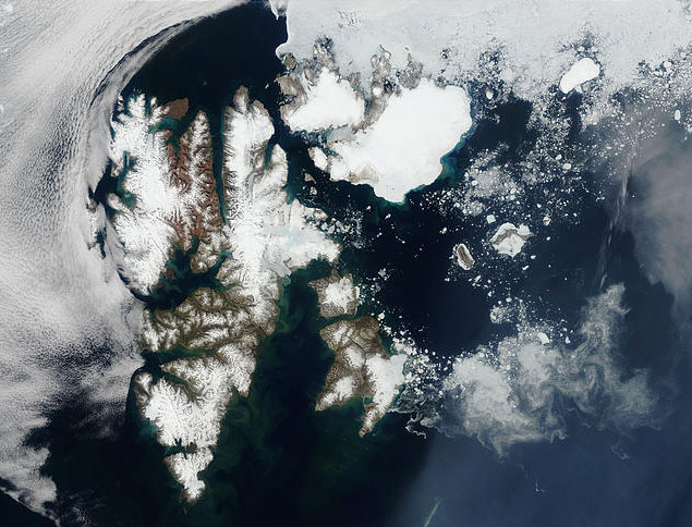 MODIS image of Svalbard