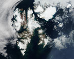 MODIS reflectance image of Svalbard