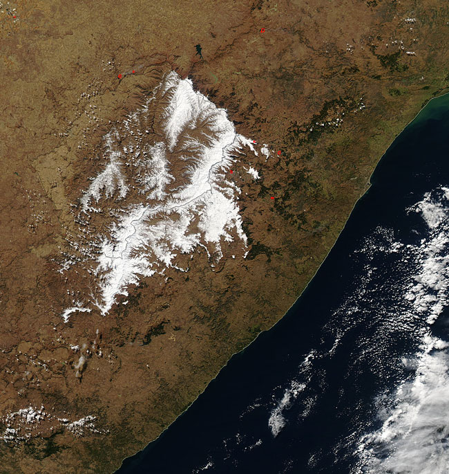 MODIS image of South Africa