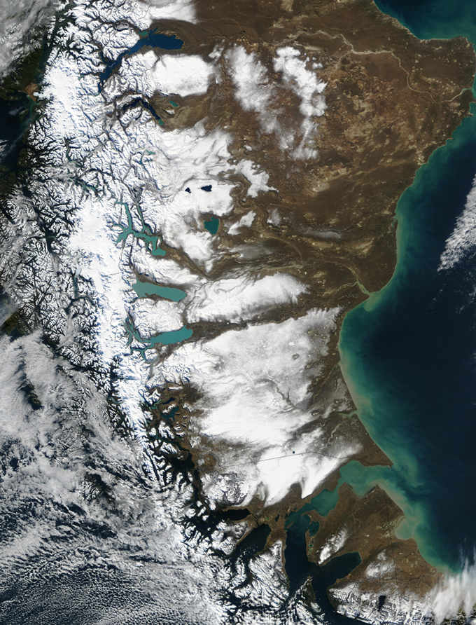 MODIS image of South America
