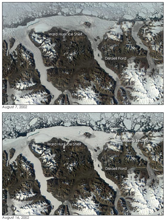 MODIS image of the Arctic