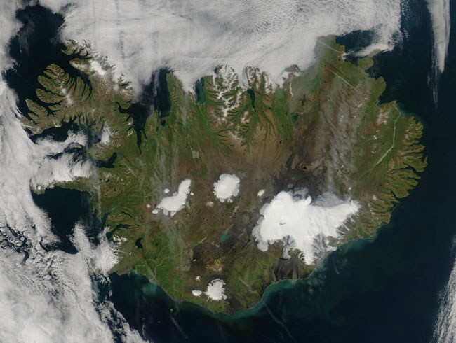 MODIS image of Kamchatka Peninsula